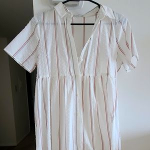 Madewell shortleeve button dress